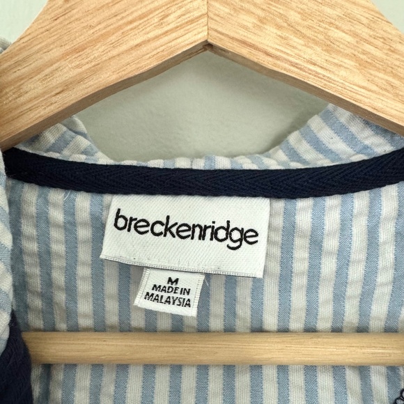 Breckendrige‎ Navy Blue Star Zip-Up Jacket - Picture 7 of 10